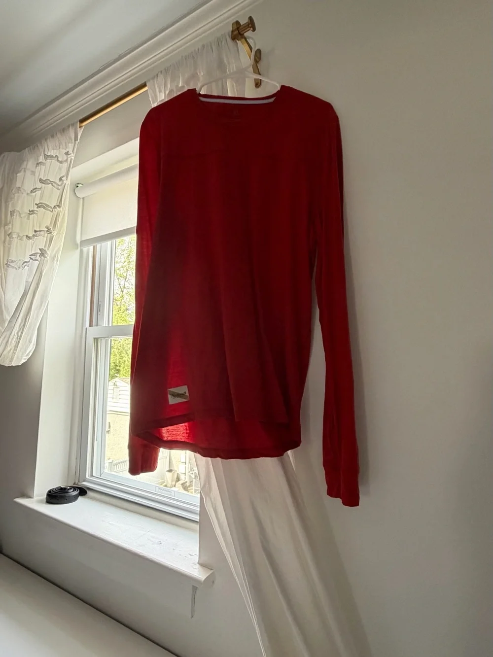 Tracksmith orange red Men's Crew Neck Shirt - Picture 4 of 8